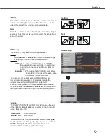 Preview for 52 page of Sanyo PLC-WU3800 Owner'S Manual