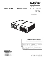 Sanyo PLC-WU3800 Service Manual preview