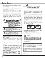 Preview for 4 page of Sanyo PLC-WXE45 Owner'S Manual