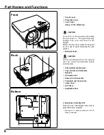 Preview for 8 page of Sanyo PLC-WXE46 Owner'S Manual