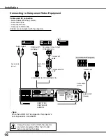 Preview for 16 page of Sanyo PLC-WXE46 Owner'S Manual