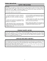 Preview for 3 page of Sanyo PLC-WXE46 Service Manual