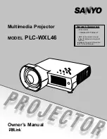 Sanyo PLC-WXL46 Owner'S Manual предпросмотр