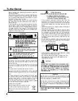 Предварительный просмотр 4 страницы Sanyo PLC-WXL46A Owner'S Manual