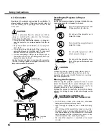 Предварительный просмотр 6 страницы Sanyo PLC-WXL46A Owner'S Manual