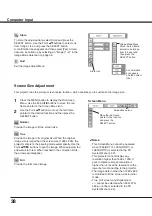 Preview for 38 page of Sanyo PLC-WXU30 Owner'S Manual