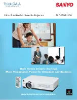 Preview for 1 page of Sanyo PLC-WXU300 Brochure