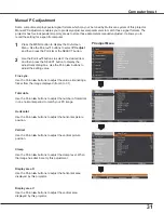 Preview for 31 page of Sanyo PLC-WXU300 Owner'S Manual