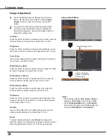 Preview for 34 page of Sanyo PLC-WXU300 Owner'S Manual