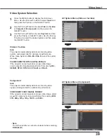 Preview for 39 page of Sanyo PLC-WXU300 Owner'S Manual