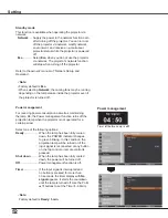 Preview for 52 page of Sanyo PLC-WXU300 Owner'S Manual