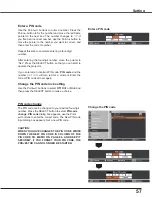 Preview for 57 page of Sanyo PLC-WXU300 Owner'S Manual