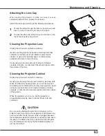 Preview for 63 page of Sanyo PLC-WXU300 Owner'S Manual