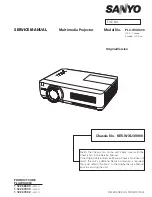 Preview for 1 page of Sanyo PLC-WXU300 Service Manual