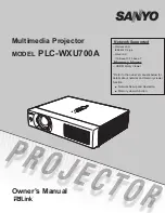 Preview for 1 page of Sanyo PLC-WXU7000A Owner'S Manual