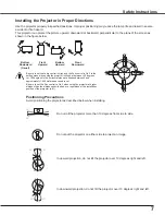 Preview for 7 page of Sanyo PLC-WXU7000A Owner'S Manual