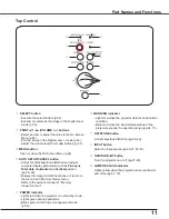 Preview for 11 page of Sanyo PLC-WXU7000A Owner'S Manual