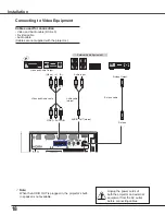 Preview for 18 page of Sanyo PLC-WXU7000A Owner'S Manual