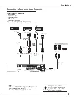 Preview for 19 page of Sanyo PLC-WXU7000A Owner'S Manual