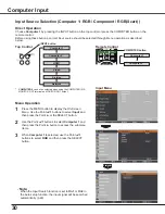 Preview for 30 page of Sanyo PLC-WXU7000A Owner'S Manual