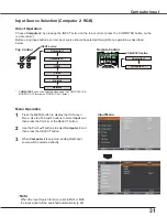 Preview for 31 page of Sanyo PLC-WXU7000A Owner'S Manual