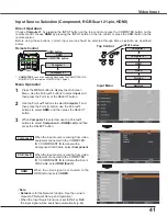 Preview for 41 page of Sanyo PLC-WXU7000A Owner'S Manual