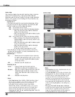 Preview for 48 page of Sanyo PLC-WXU7000A Owner'S Manual