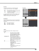 Preview for 49 page of Sanyo PLC-WXU7000A Owner'S Manual