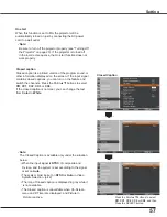 Preview for 57 page of Sanyo PLC-WXU7000A Owner'S Manual