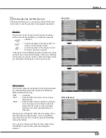 Preview for 59 page of Sanyo PLC-WXU7000A Owner'S Manual