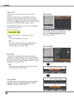 Preview for 62 page of Sanyo PLC-WXU7000A Owner'S Manual