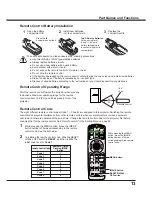 Preview for 13 page of Sanyo PLC-WXU700A Owner'S Manual