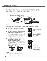 Preview for 14 page of Sanyo PLC-WXU700A Owner'S Manual