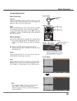 Preview for 27 page of Sanyo PLC-WXU700A Owner'S Manual