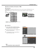 Preview for 31 page of Sanyo PLC-WXU700A Owner'S Manual