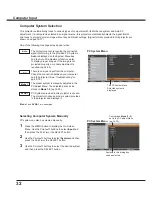 Preview for 32 page of Sanyo PLC-WXU700A Owner'S Manual