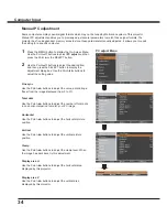 Preview for 34 page of Sanyo PLC-WXU700A Owner'S Manual