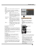 Preview for 39 page of Sanyo PLC-WXU700A Owner'S Manual