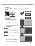 Preview for 41 page of Sanyo PLC-WXU700A Owner'S Manual