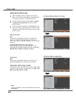 Preview for 42 page of Sanyo PLC-WXU700A Owner'S Manual