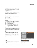 Preview for 45 page of Sanyo PLC-WXU700A Owner'S Manual