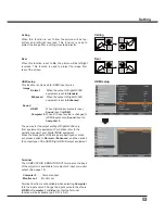 Preview for 53 page of Sanyo PLC-WXU700A Owner'S Manual