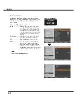 Preview for 56 page of Sanyo PLC-WXU700A Owner'S Manual