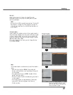 Preview for 57 page of Sanyo PLC-WXU700A Owner'S Manual