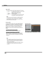 Preview for 58 page of Sanyo PLC-WXU700A Owner'S Manual