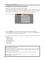 Preview for 123 page of Sanyo PLC-WXU700A Owner'S Manual