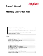 Preview for 382 page of Sanyo PLC-WXU700A Owner'S Manual