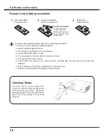 Preview for 12 page of Sanyo PLC-XC50 - 2600 Lumens Owner'S Manual