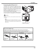 Preview for 17 page of Sanyo PLC-XC50 - 2600 Lumens Owner'S Manual