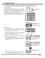 Preview for 25 page of Sanyo PLC-XC50 - 2600 Lumens Owner'S Manual